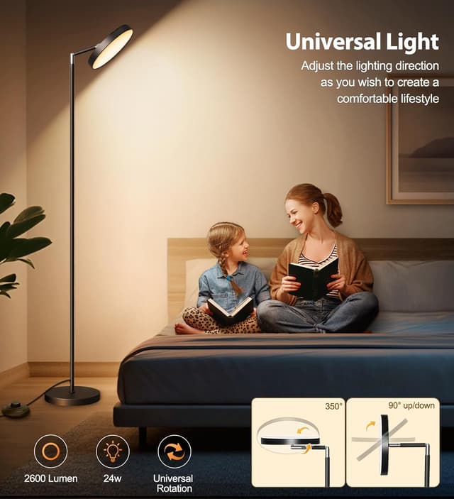 Detalle de LED floor lamp 163cm, dimmable