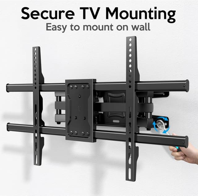 Detalle de c-mounts C-MOUNTS Full Motion TV Wall Mount for 37–75" Curved & Flat TVs (Dual Articulating Arms)