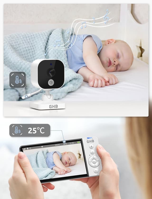 Thumbnail 6 de GHB 5-Inch Baby Monitor with Night Vision 👶