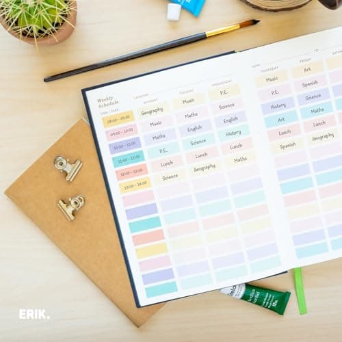 Thumbnail 5 de Grupo Erik Agenda 2026 Semana Vista A5 Frida Kahlo 17 meses