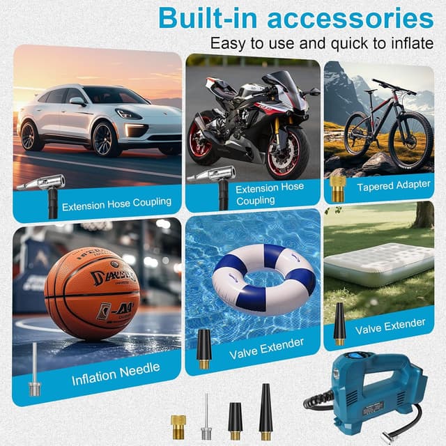 Thumbnail 6 de QUPERR Portable Tyre Inflator 10.34 Bar