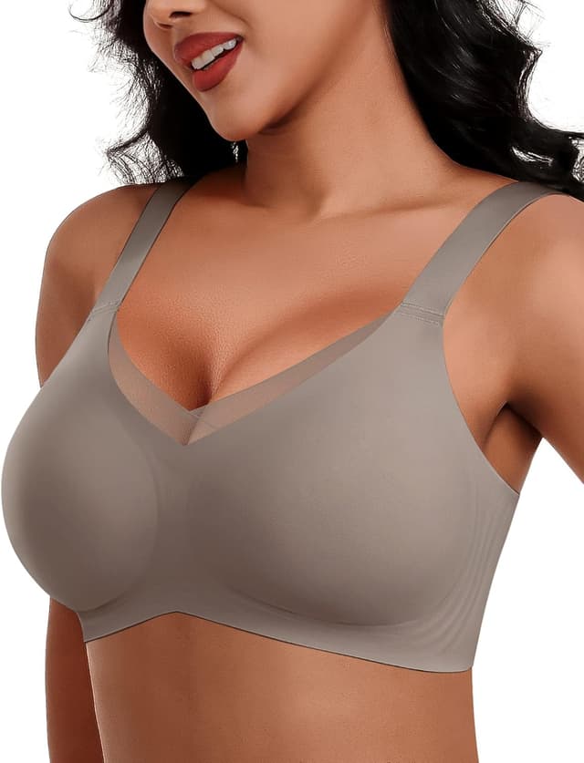 Detalle de HORISUN Damen Ohne Bügel BH 70C–95DD 🎀