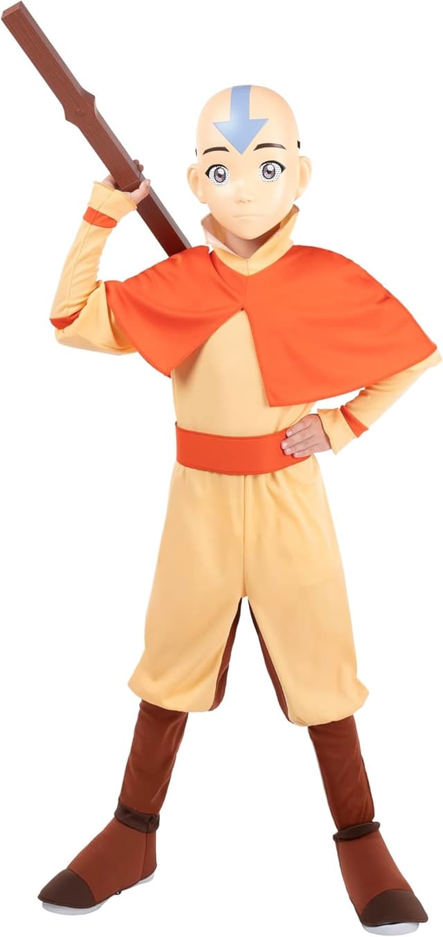 Imagen de Avatar Aang Official Youth Deluxe Halloween Costume 🎭 en OfertitasTOP