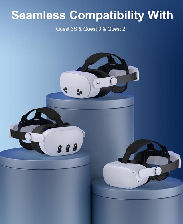 Detalle de VR head strap for Quest 3S 45° hinge