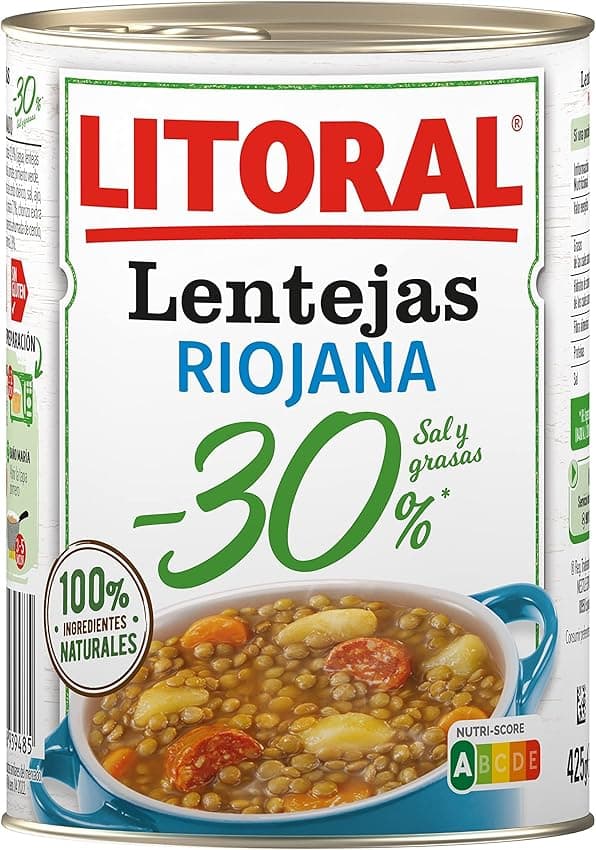 Thumbnail 3 de Litoral Lentejas Riojana Pack 10x425 g — 4,25 kg 🥣