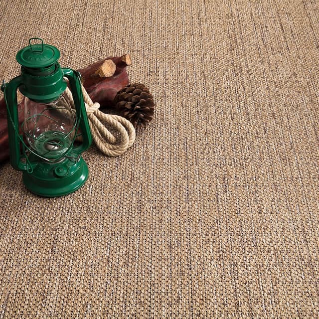 Detalle 2 de Paco Home Outdoor Teppich wetterfest 80x150 cm in Jute-Sisal-Optik (Beige 2)