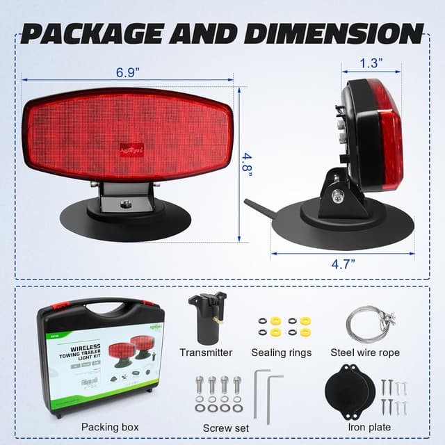 Thumbnail 5 de Agrieyes Wireless Trailer Lights with Magnetic Mount 🚚