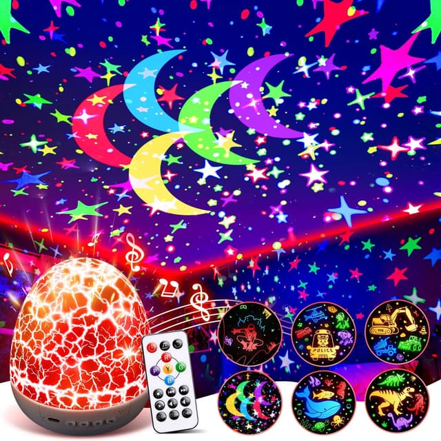 Detalle de Staryou Spidey Spielzeug-Spielprojektor ab 4 Jahren mit Fernbedienung, Timer und vielen Effekten