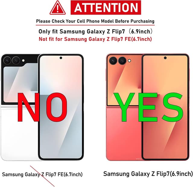 Detalle de Gritup Military-Grade Galaxy Z Flip 7 Case (Army Green) with 2 Outer Screen Protectors & Magnetic Kickstand