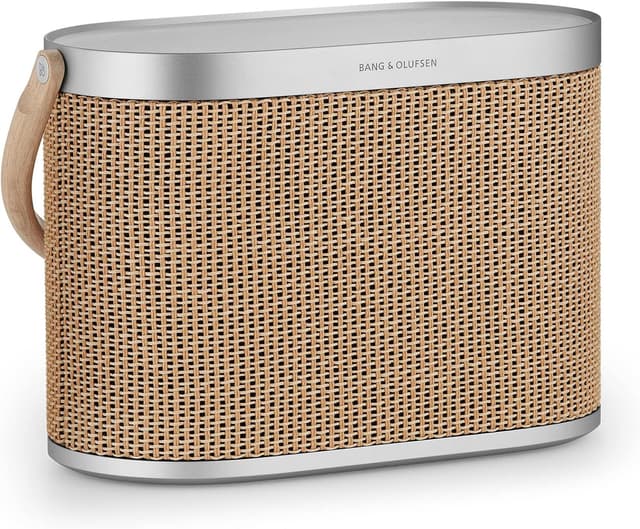 Detalle de Bang & Olufsen Beosound A5 (Nordic Weave) – altoparlante modulare Bluetooth portatile con ricarica wireless