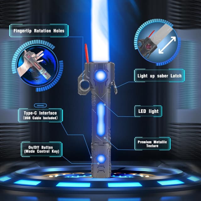 Detalle 2 de Sabres laser rechargeables VATOS 2 pièces