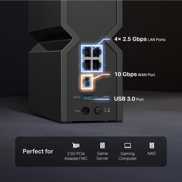 Detalle 1 de TP-Link Archer BE550 Pro WiFi 7 Router 10G