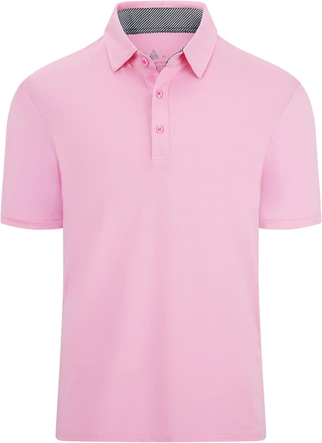 Detalle de ZITY Men’s Short-Sleeve Golf Polo Shirt (Moisture-Wicking Performance Print)