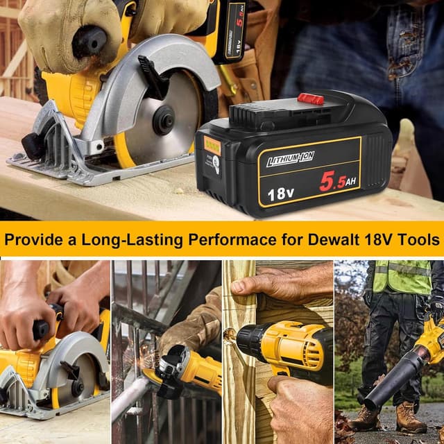 Thumbnail 6 de Powarobor DCB184 18V 5.5Ah replacement battery