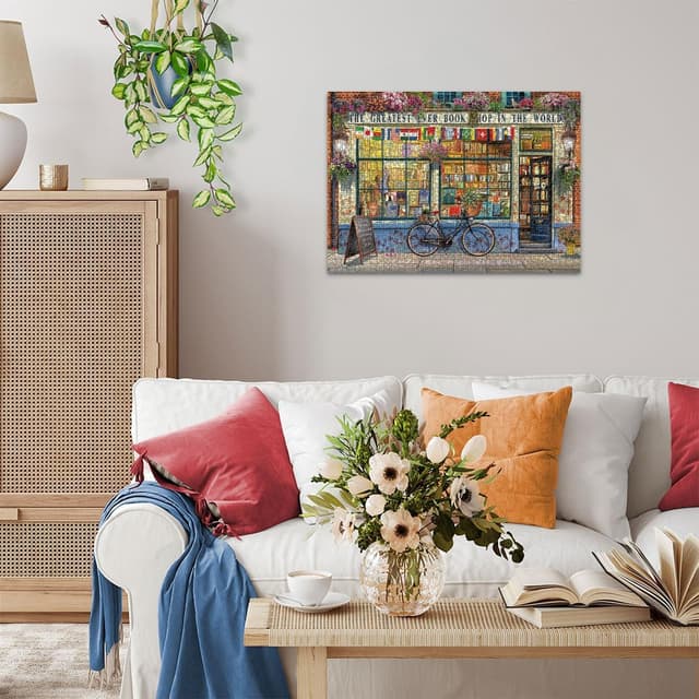 Detalle 2 de Ravensburger The Greatest Bookshop 1000 Piece Jigsaw Puzzle (Age 12+)