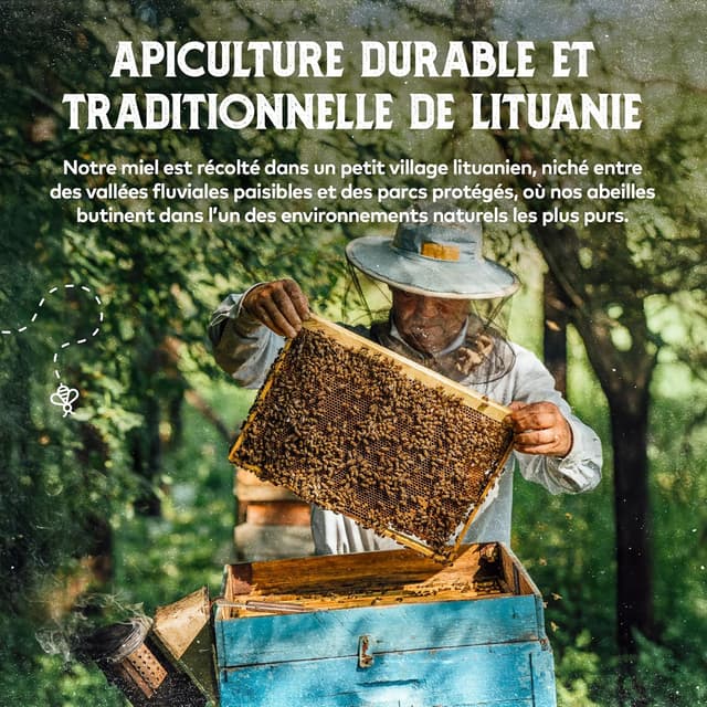 Thumbnail 6 de Miel brut de fleurs sauvages 1kg đŻ