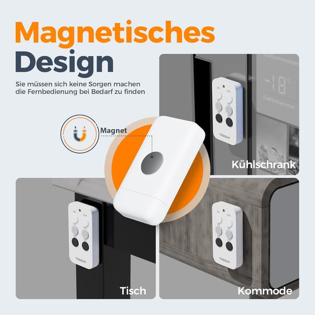 Thumbnail 5 de TESSAN Prise Télécommande Sans Fil 3+1