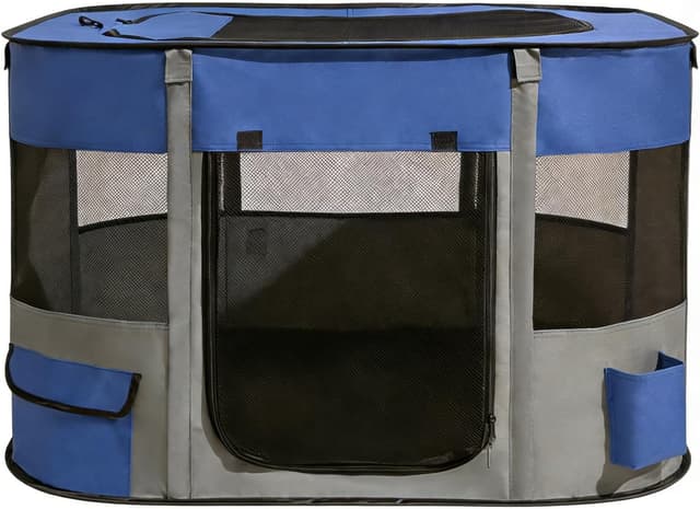 Imagen de Floving Portable Doghouse 70x55x45cm Navy en OfertitasTOP