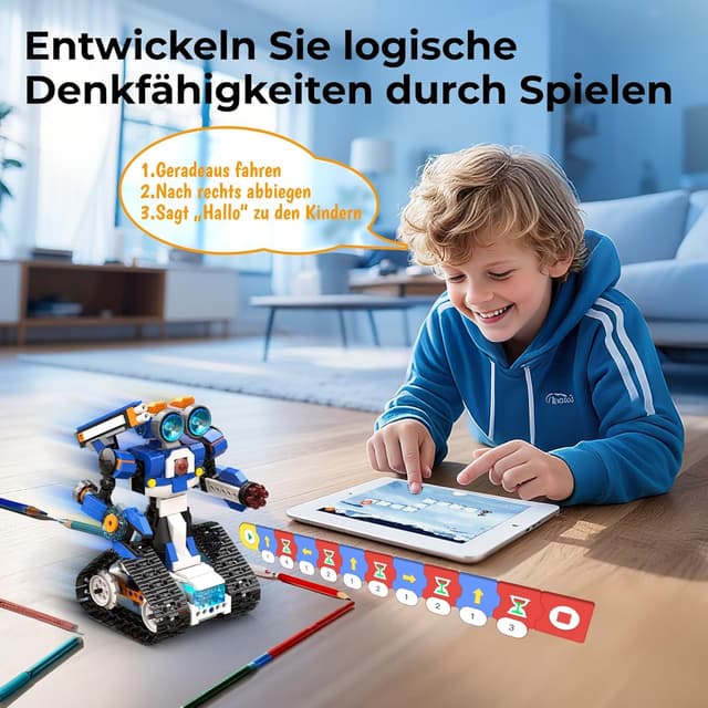 Thumbnail 2 de Apitor Robot J 480 Teile Programmierrobot für Kinder ab 7