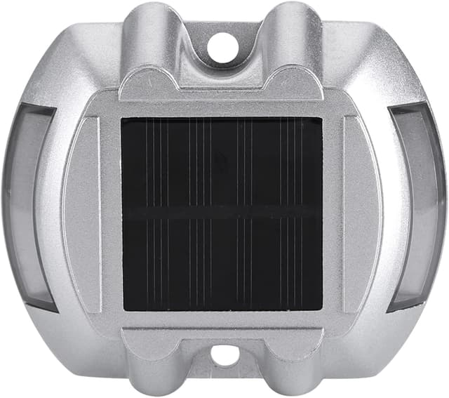 Detalle de Lampada da strada solare in fusione di alluminio con 6 LED bianco lampeggiante