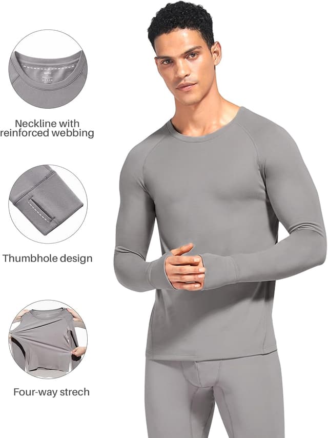 Detalle 2 de Camiseta térmica de manga larga para hombre