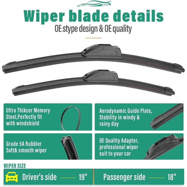 Detalle 1 de Mini Cooper wiper blades 19/18/10 inch set