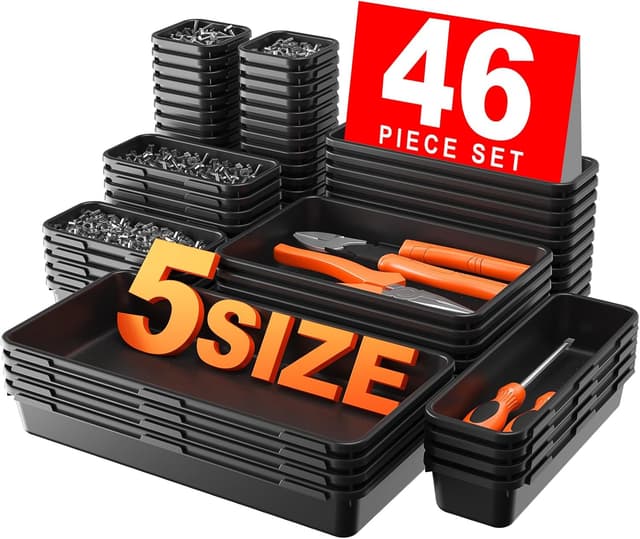 Imagen de A-LUGEI 46pcs Tool Box Organizer Tray Set en OfertitasTOP