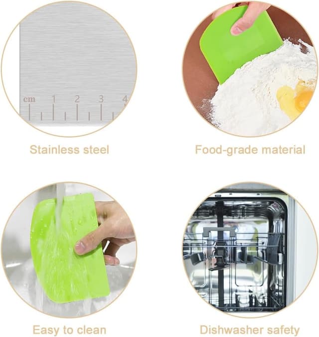 Detalle de Vicloon Juego de Cortadores de Pizza y Masa 🍕