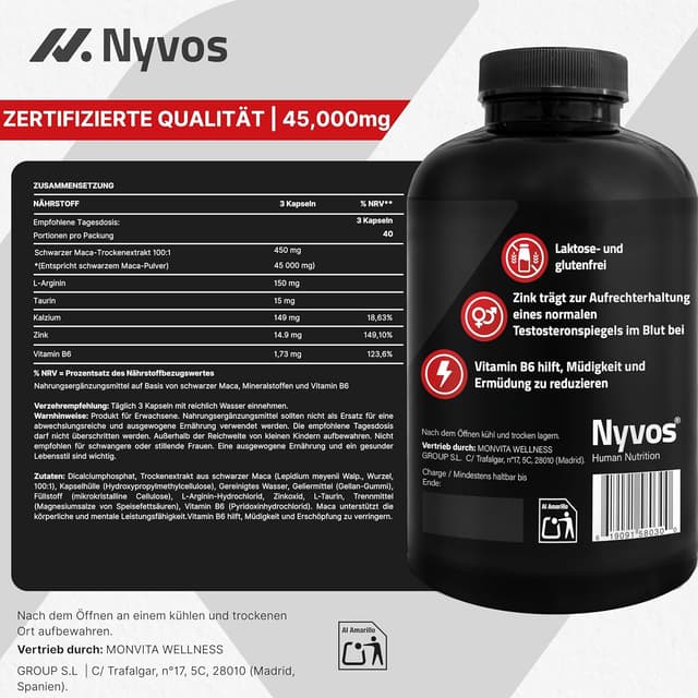 Thumbnail 4 de Maca Plus 45.000 mg Schwarze Maca