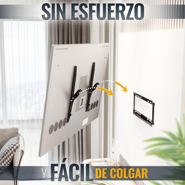 Thumbnail 1 de RICOO Soporte TV Pared Inclinable 32-65" 🖥️ Universal VESA