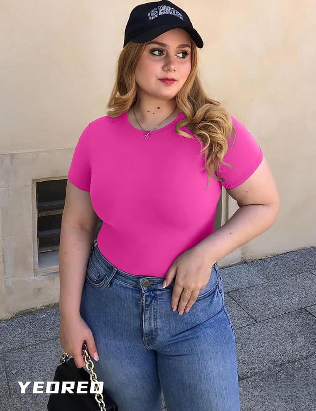 Thumbnail 1 de YEOREO Compression Crop Top, Double-Lined