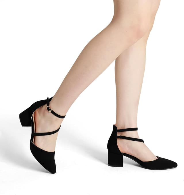 Thumbnail 6 de DREAM PAIRS Low Chunky Heels 2 in 👠