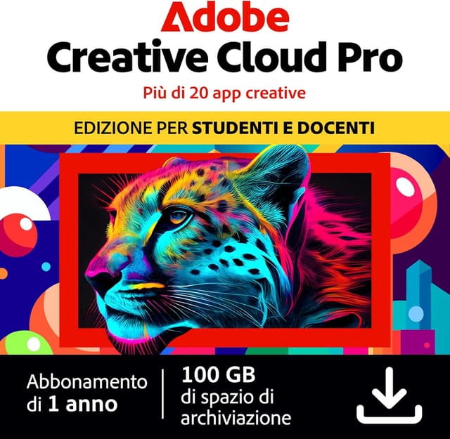 Detalle de Adobe Creative Cloud Pro Studenti 1 anno