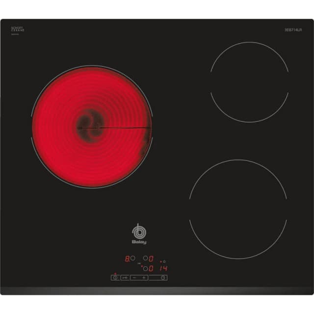 Detalle de Balay 3EB714LR Placa vitrocerámica 3 zonas negro 🍽