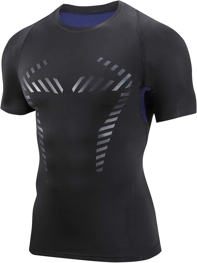 Thumbnail 6 de AMZSPORT Maglia Compressione Uomo a Maniche Corte Traspirante per Palestra e Running