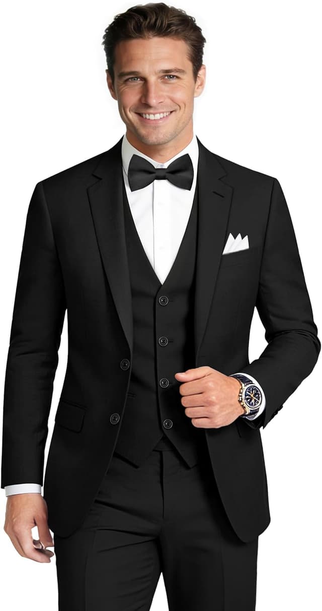 Imagen de Gentle Season Stretch Slim Fit 5-Piece Suit Set 👔 en OfertitasTOP
