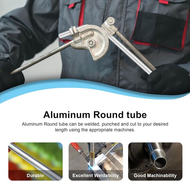 Thumbnail 5 de 6063 Aluminium Rundrohr 20x16 mm