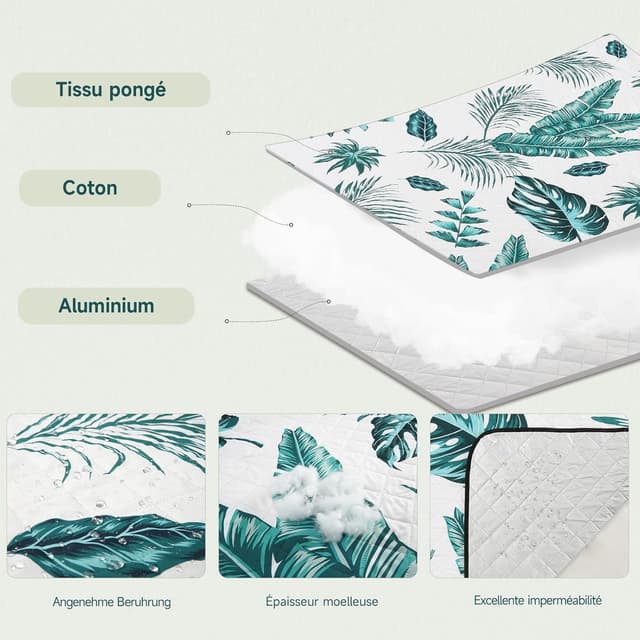 Detalle de HAUSPROFI Picknickdecke 200x300 wasserdicht