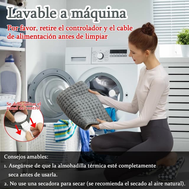 Thumbnail 5 de Letitwell Manta eléctrica lumbar 30x60 cm