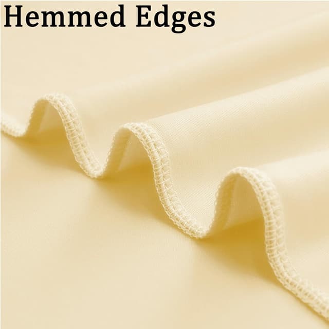 Detalle 2 de 3x3 m Champagne Vorhang für Kulissen (Sekt-Hintergrund) aus Polyester – 2 Platten, für Hochzeit, Party & Fotos