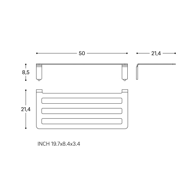 Thumbnail 1 de Cosmic Toallero estante Line — 60 cm