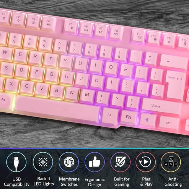 Detalle de Orzly RX-250 Hornet RGB Wired Gaming Keyboard