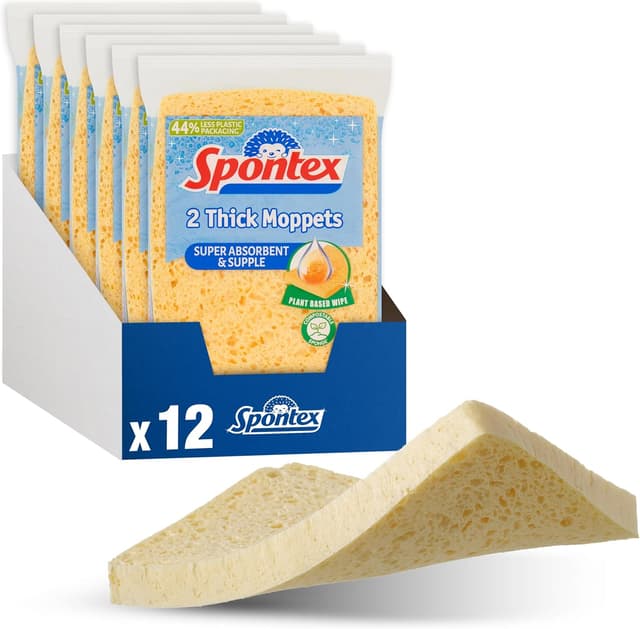 Detalle de Spontex 12 Thick Sponge Moppets