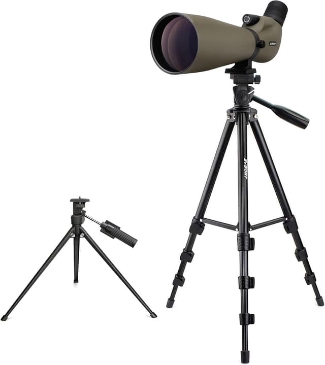 Detalle de Svbony SV401 20-60x80mm HD spotting scope with dual tripod and carry bag (IPX6 waterproof, FMC optics)