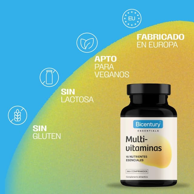 Thumbnail 4 de Bicentury Multivitaminas y Minerales 🌿 360 Comprimidos, 1 Año