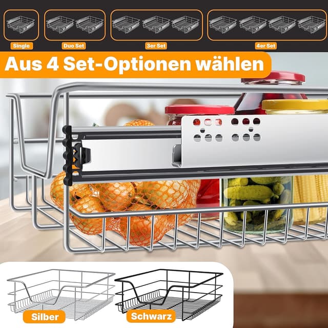 Thumbnail 4 de KESSER Teleskopschublade 60cm verchromt Silber