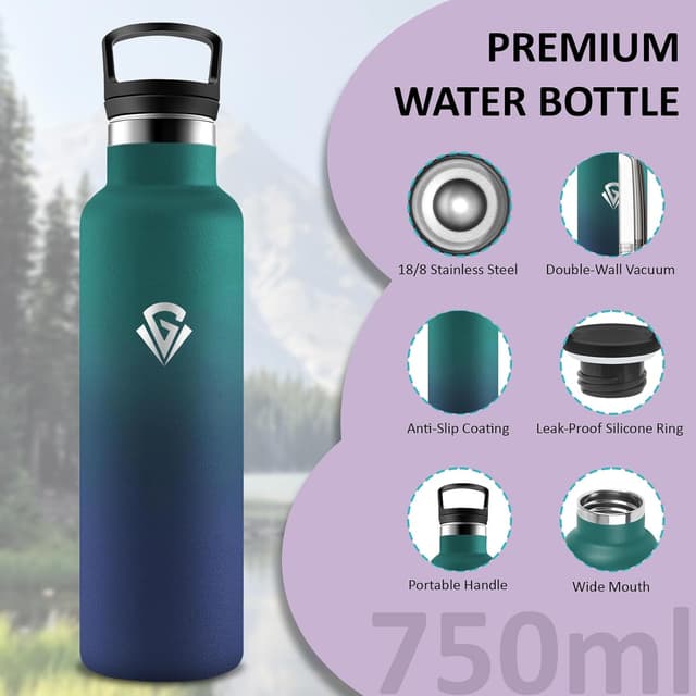 Thumbnail 1 de Botella Agua Acero Inoxidable 0,75 L sin BPA