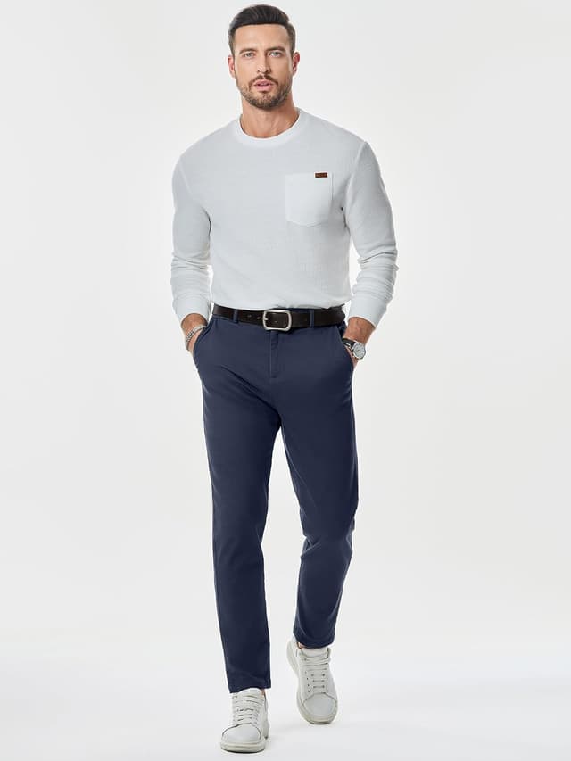 Detalle de JMIERR Baumwolle Chino Hosen Herren – Chino mit Stretch