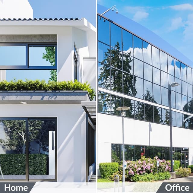 Detalle 2 de rabbitgoo Blackout Window Film 44.5 x 200 cm – privacy & light blocking for glass doors and windows