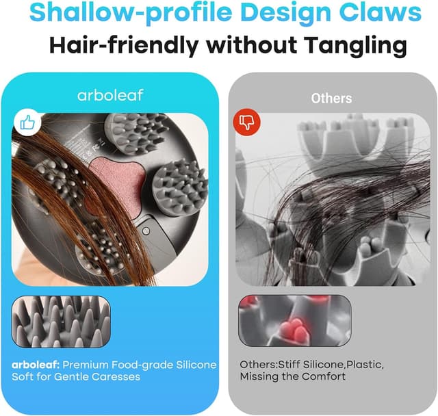 Detalle 2 de arboleaf Head Massager Scalp 8-claw